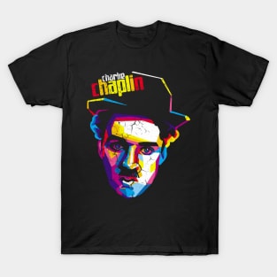 CHARLIE CHAPLIN WPAP ART T-Shirt